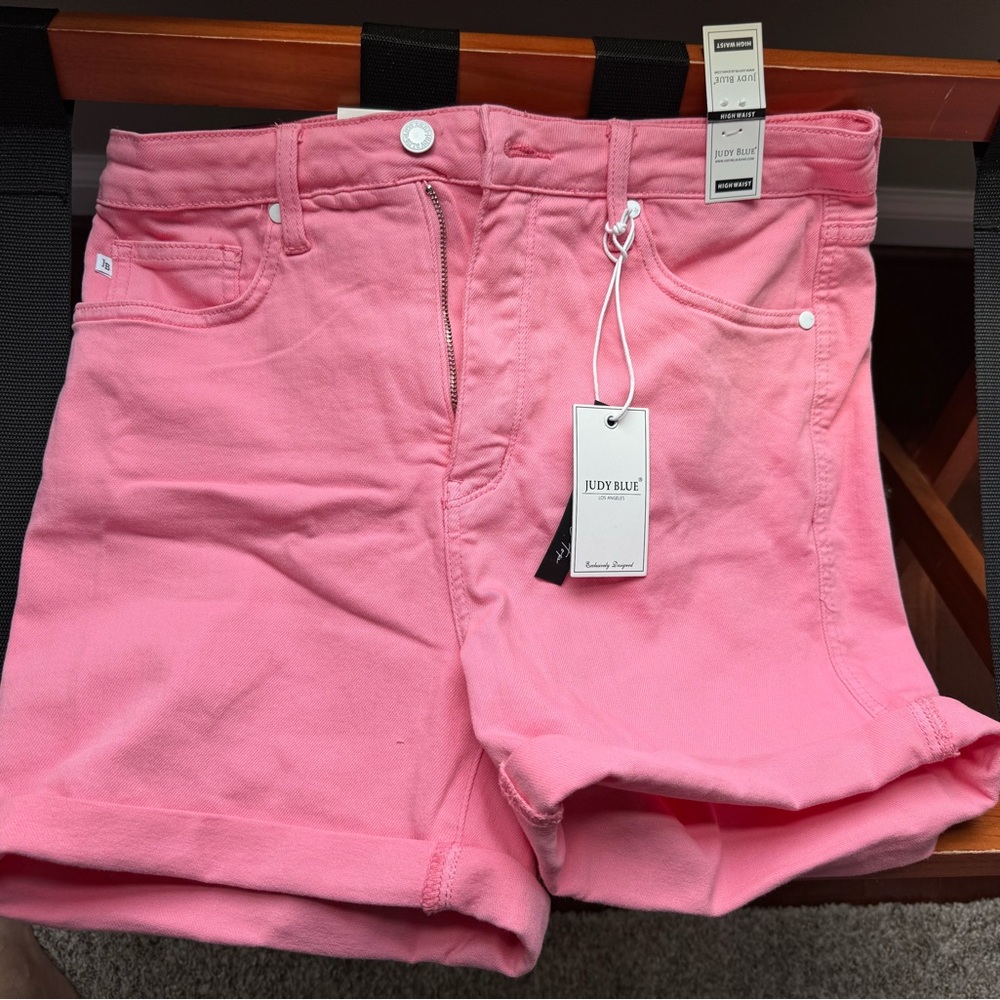 Judy Blue Women's Bubblegum Pink Jean Shorts